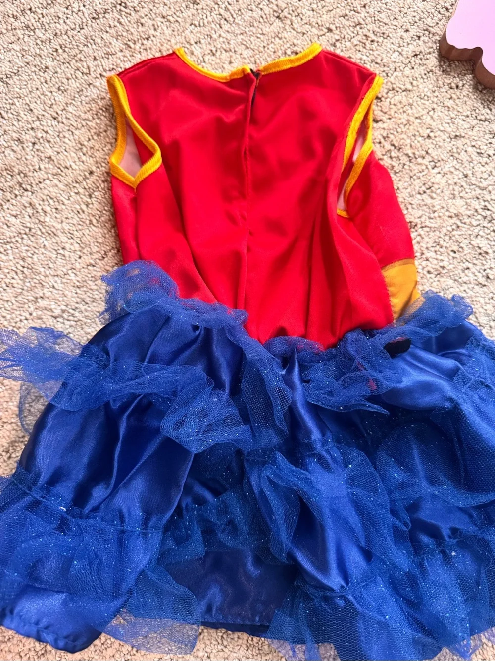 Wonder Girl Red & Blue Tutu Costume Dress